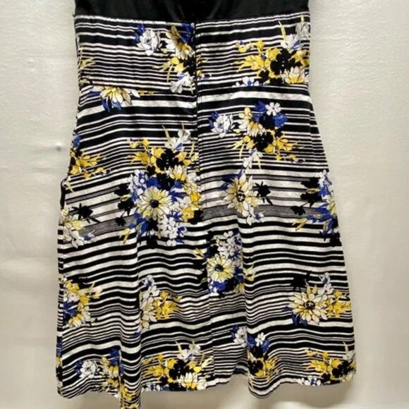B. Smart Dress Women's Small Multi-Color Floral Cotton Summer Sundress Pockets - Picture 7 of 11